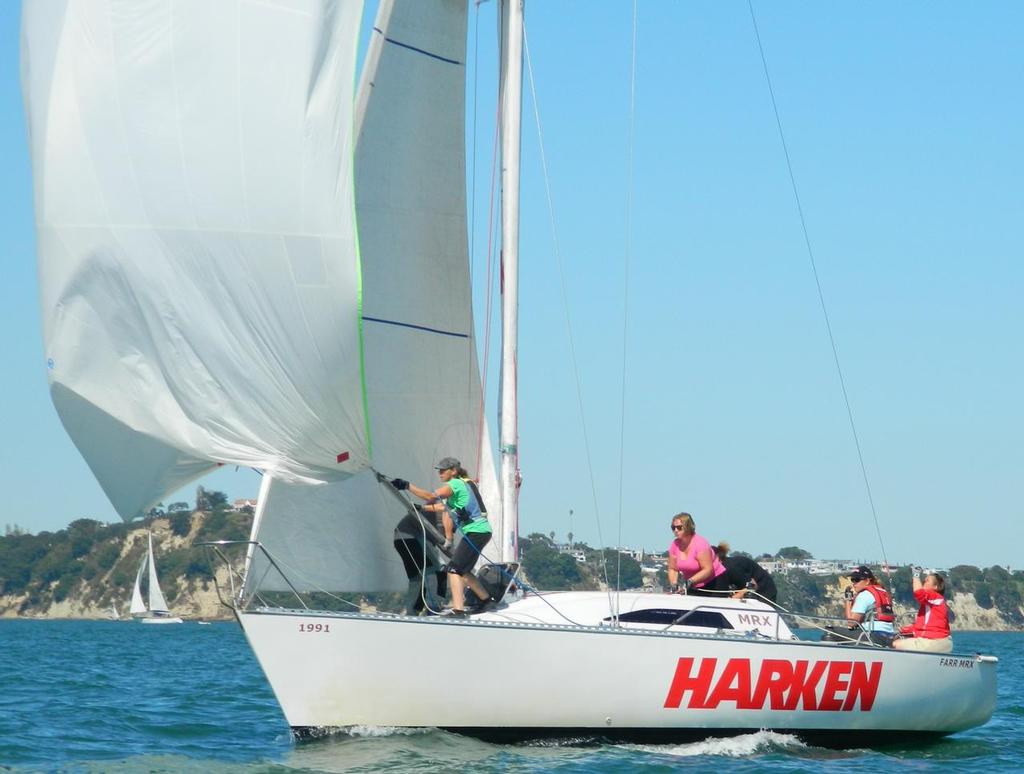 Katie Clark's Manly Sailing Club Crew - 2014 NZ Women's Keel Boat Championships © Tom Macky